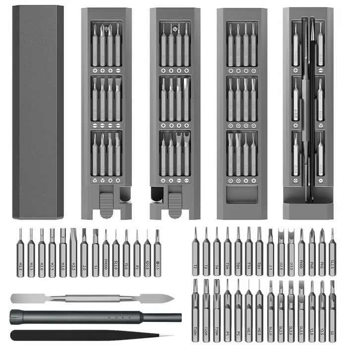 Mini Electric Screwdriver 40-in-1 | Adjustable Torque 0.05-3 Nm, S2 Steel Bits | USB-C Fast Charging, 400 Screws Per Charge 9