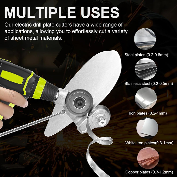 Metal Cutter Drill Attachment Clean Edge Protective Guard 5