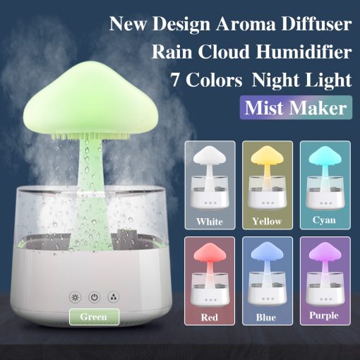 Humidifier Diffuser Rain Cloud USB Aromatherapy with Negative Ion Mist 10