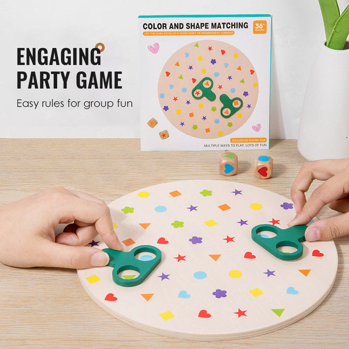Wooden Shape Sorting Blocks Set Montessori Learning Toy 1