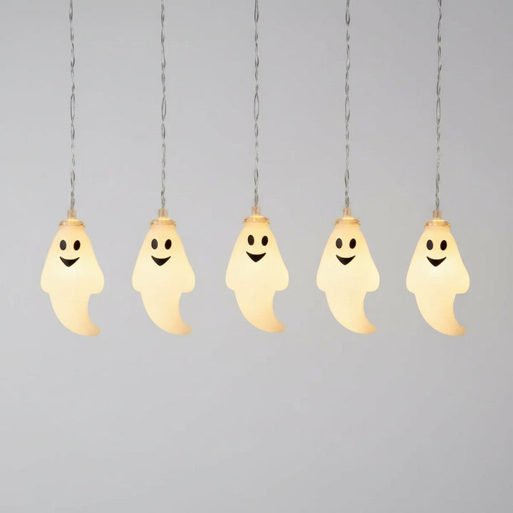 Halloween Ghost String Lights Outdoor Battery Powered LED for Patio and Yard Decoration - Image 3