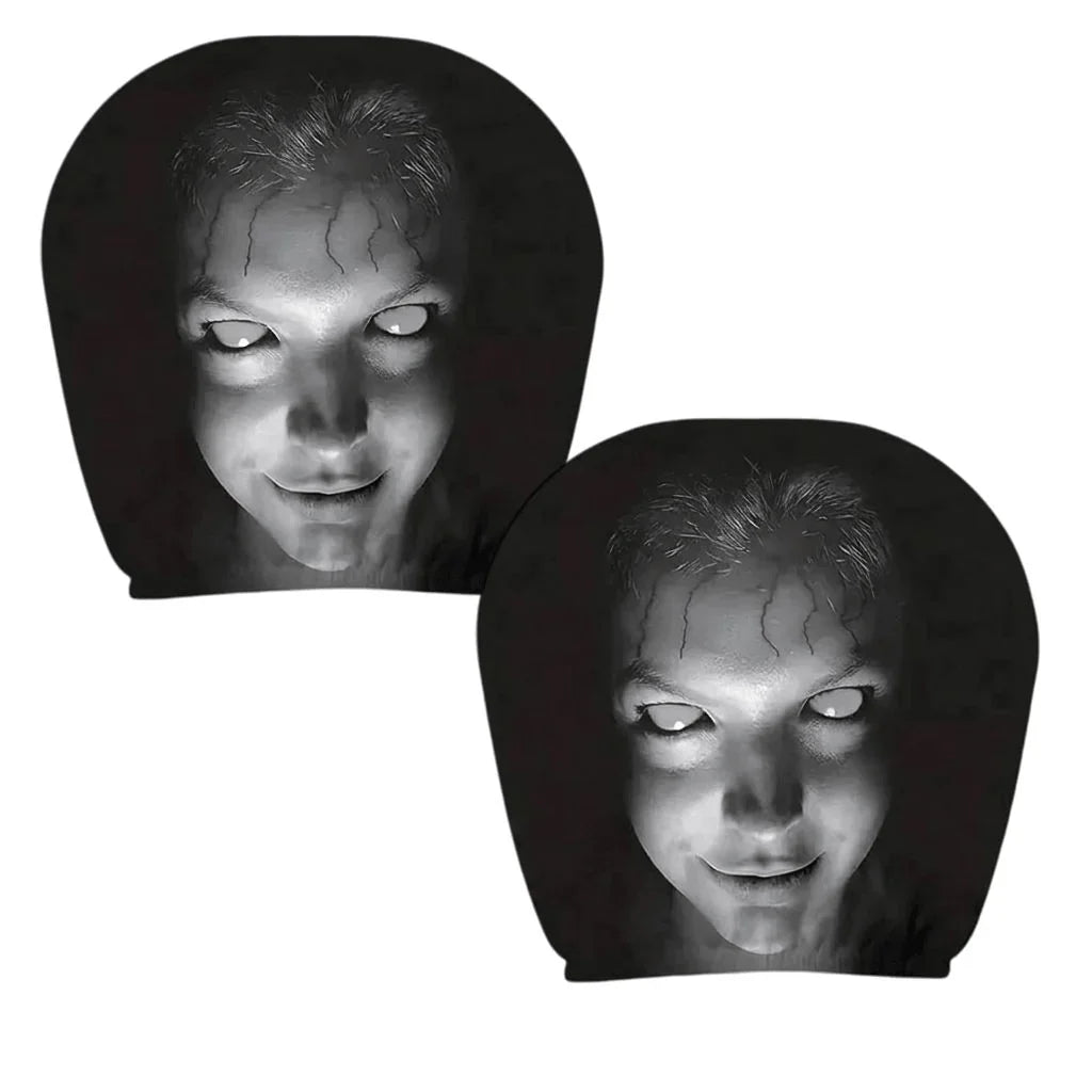 Car Headrest Cover Stretch Fabric | Novelty Design Fits Most Car Headrests | Protects Against Dust and Everyday Marks 3