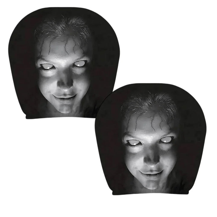 Car Headrest Cover Stretch Fabric | Novelty Design Fits Most Car Headrests | Protects Against Dust and Everyday Marks 3