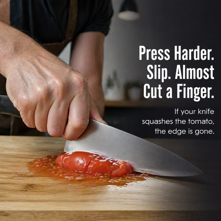 Electric Knife Sharpener | Two-Stage Diamond Wheel, Coarse &amp; Fine Grit | USB-Rechargeable, Non-Slip Base, 18 cm 2