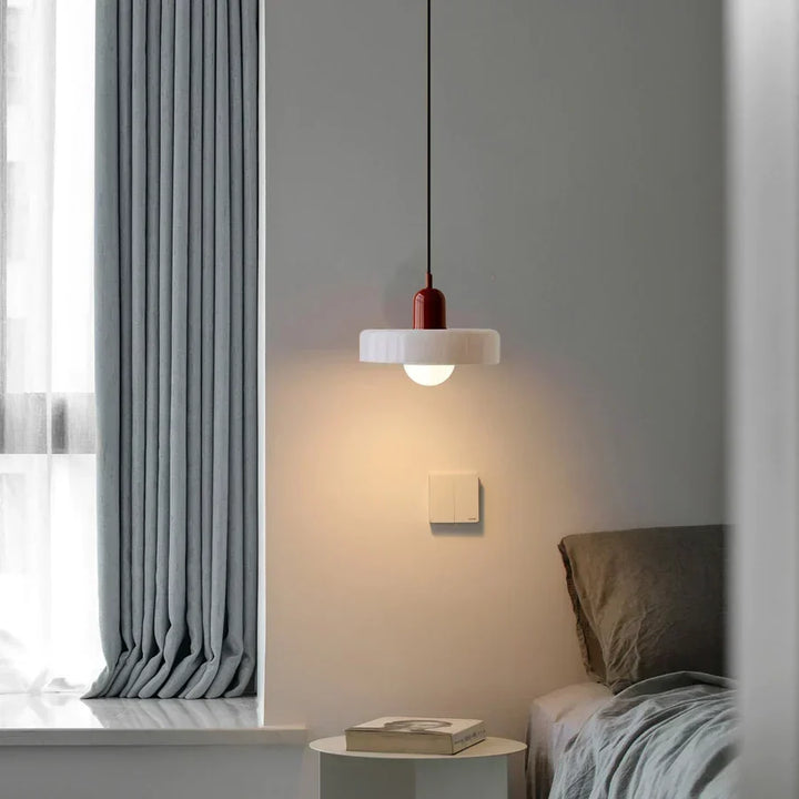Marble Ceiling Pendant Light | 25x18 cm or 35x22 cm, Scandinavian Design | Warm Ambient Glow, Multiple Colours 12