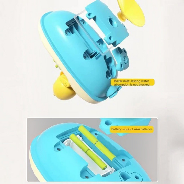 Bath Toy Water Pump Set ABS | Detachable Hose, Multiple Spray Modes | Suction Cup Base for Bath or Sink Play Time 8