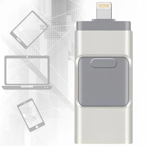 USB Flash Drive for iPhone and Android | Dual-Interface USB-A and Lightning/USB-C | 32GB Capacity for Photos, Videos and Files 2