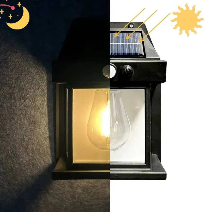 Solar Wall Lamp Outdoor Weatherproof 120-Degree Sensor with 3 Lighting Modes 2