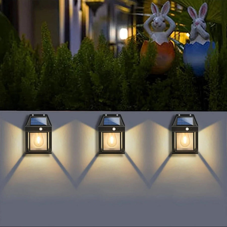 Solar Wall Lamp Outdoor Weatherproof 120-Degree Sensor with 3 Lighting Modes 6
