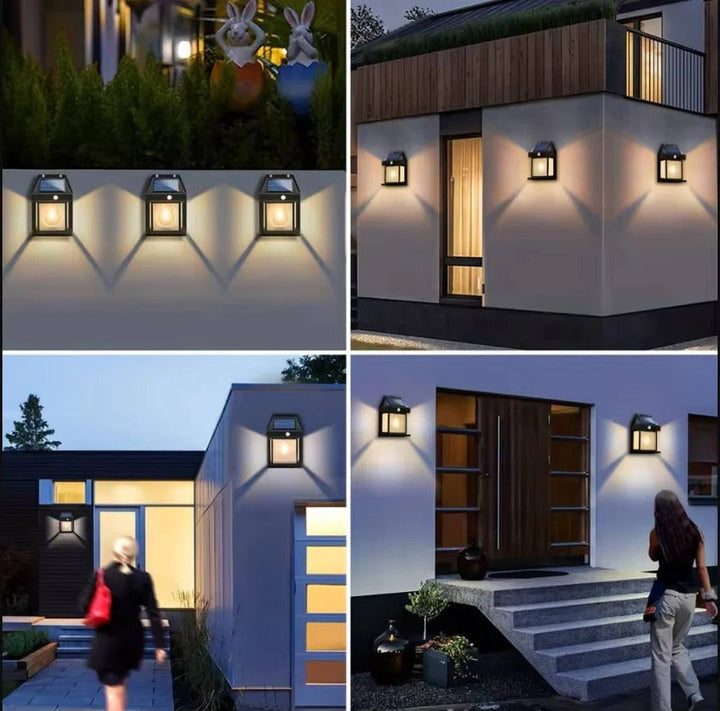 Solar Wall Lamp Outdoor Weatherproof 120-Degree Sensor with 3 Lighting Modes 5
