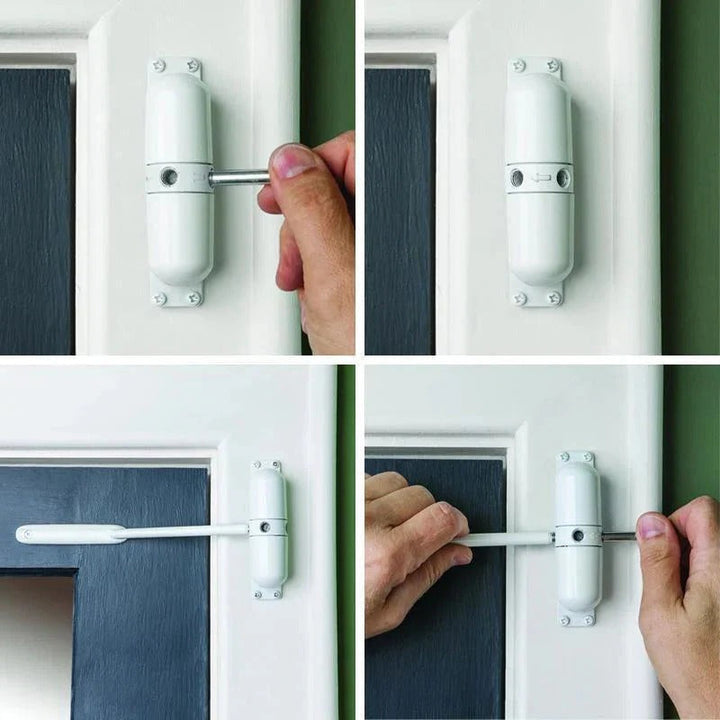 Automatic Door Closer Mechanism | Quiet Cushioned Closing Action | Prevents Slamming and Reduces Household Drafts 1