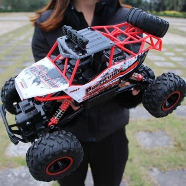 Remote Control Monster Truck 4x4 | 4GHz 50m Range, 15km/h Top Speed | Shockproof Suspension, 30 Min Playtime, Anti-Skid Tyres 2