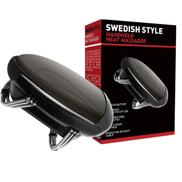 Handheld Massager with Heat | Cordless USB Rechargeable | Vibration Therapy for Neck, Back, Face and Scalp Relief 2