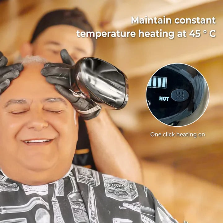 Handheld Massager with Heat | Cordless USB Rechargeable | Vibration Therapy for Neck, Back, Face and Scalp Relief 4