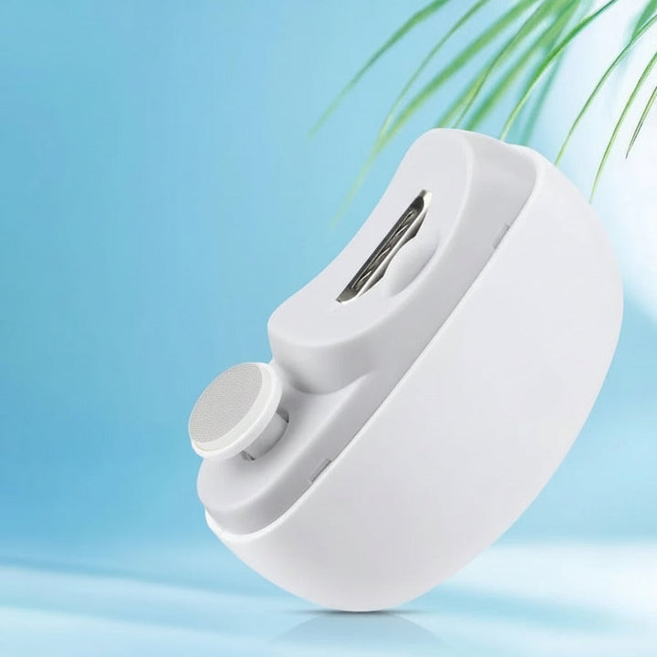 Electric Nail Trimmer with Grinding Head | Low-Noise Motor, Built-In LED Light | Rechargeable, Smooth Finish for All Ages 1