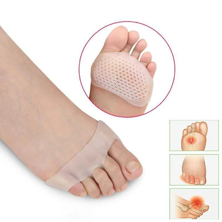 Forefoot Gel Cushion Pads, Pair | Breathable Silicone, Washable &amp; Reusable | Ball of Foot Cushioning Support for Shoes 3