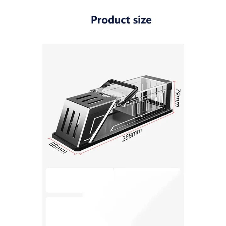 Live-Catch Mouse Trap Cage ABS and PC | Anti-Escape Interlocking Design with Sensitive Trigger | Reusable Non-Toxic Rodent Control 3