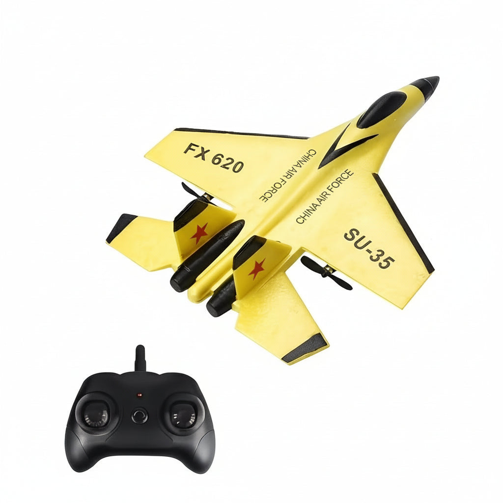 RC Airplane for Beginners | 2.4GHz Dual-Channel Control with 3-Axis Gyro Stabiliser | EPP Foam Build with LED Night Flying 1