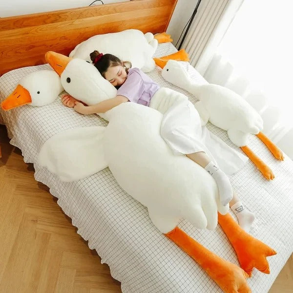 Giant Goose Plush Pillow | Reinforced Stitching, PP Cotton Filling | Body Pillow, Sofa Cushion, Sleeping Partner 2