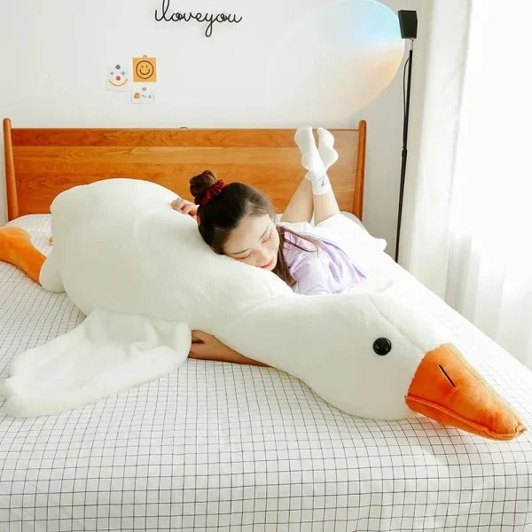 Giant Goose Plush Pillow | Reinforced Stitching, PP Cotton Filling | Body Pillow, Sofa Cushion, Sleeping Partner 1