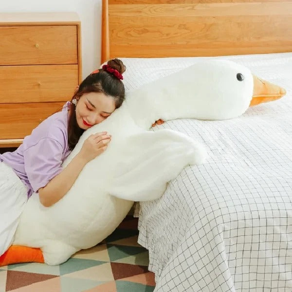 Giant Goose Plush Pillow | Reinforced Stitching, PP Cotton Filling | Body Pillow, Sofa Cushion, Sleeping Partner 4