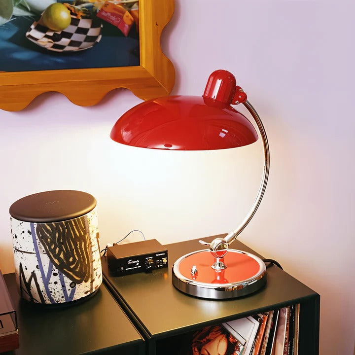 Iron Dome Desk Lamp | Adjustable Arm with Built-In Switch | Vintage-Style Reading Light for Home, Office and Bedside 2