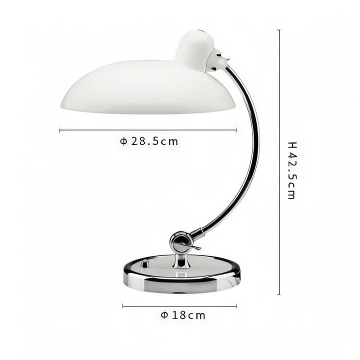 Iron Dome Desk Lamp | Adjustable Arm with Built-In Switch | Vintage-Style Reading Light for Home, Office and Bedside 3