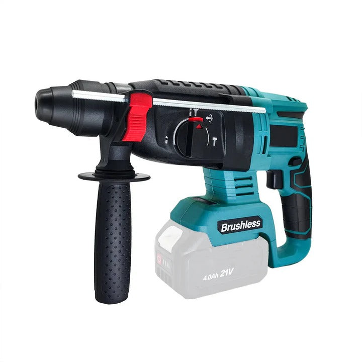 Brushless Cordless Rotary Hammer Drill | 4 Modes, 0-900 RPM | Drills Concrete, Steel &amp; Wood with Rapid Charging 1