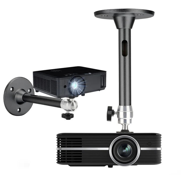 Projector Ceiling Mount Aluminium Alloy | Universal Fit with 360-Degree Rotation | Ceiling, Wall and Floor Install 1