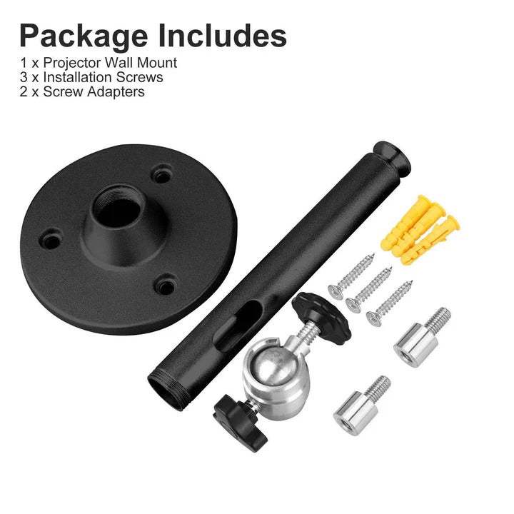 Projector Ceiling Mount Aluminium Alloy | Universal Fit with 360-Degree Rotation | Ceiling, Wall and Floor Install 9
