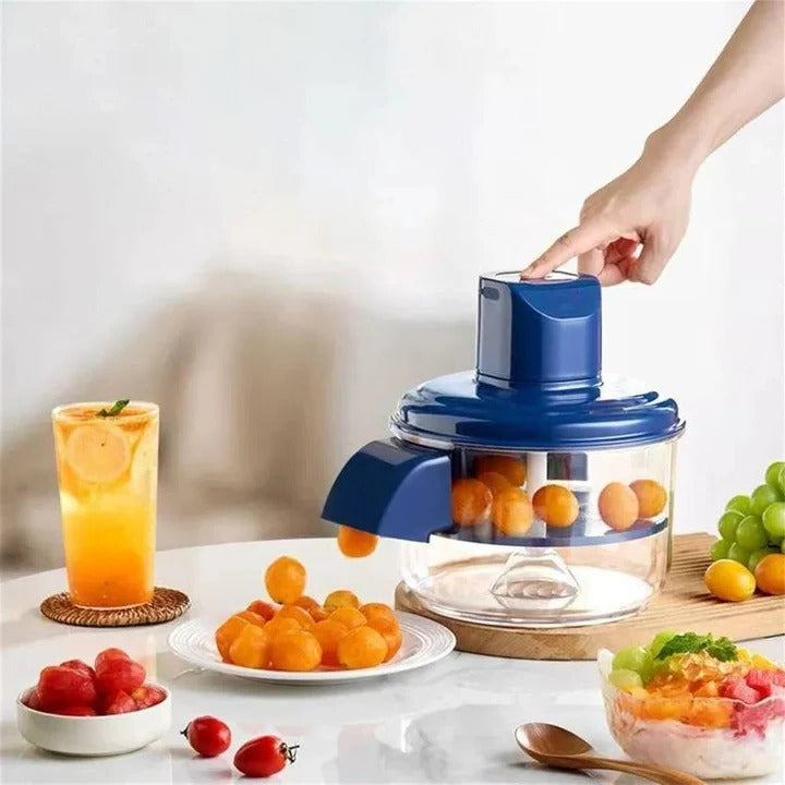 Automatic Fruit and Vegetable Peeler with Stainless Steel Blades | 5-Blade Clamshell Design, Cordless | Peels in 10-25 Seconds 1