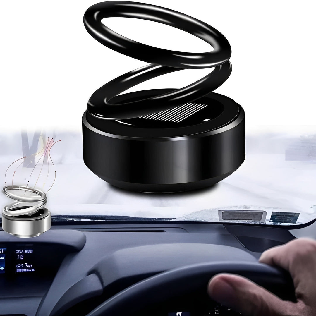 Solar Powered Scent Diffuser | Kinetic Rotating Air Freshener | Cordless Silent Operation with Replaceable Pads 4