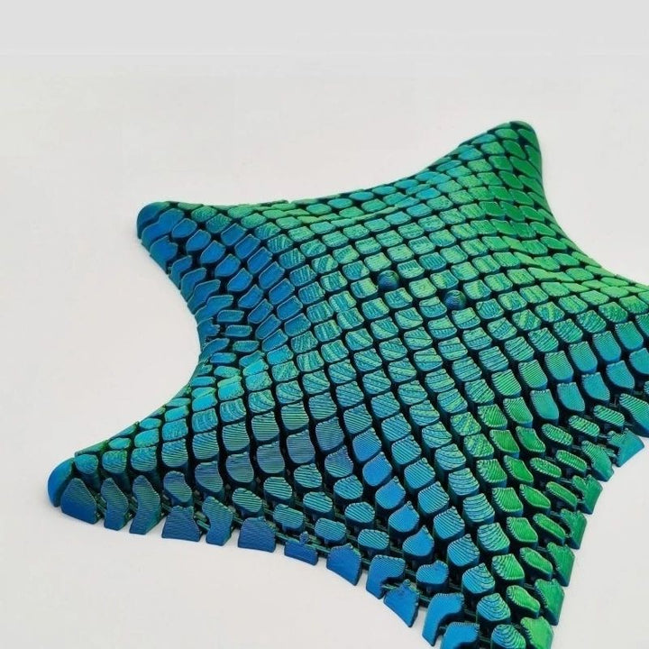 Articulated Starfish Fidget Toy Click-Free Poseable Joints 3