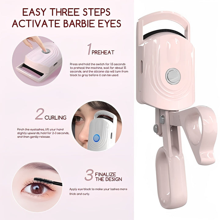 Electric Heated Eyelash Curler | 3 Adjustable Heat Settings, Anti-Scald Cool-Touch Surface | Long-Lasting Lift &amp; Curl 8