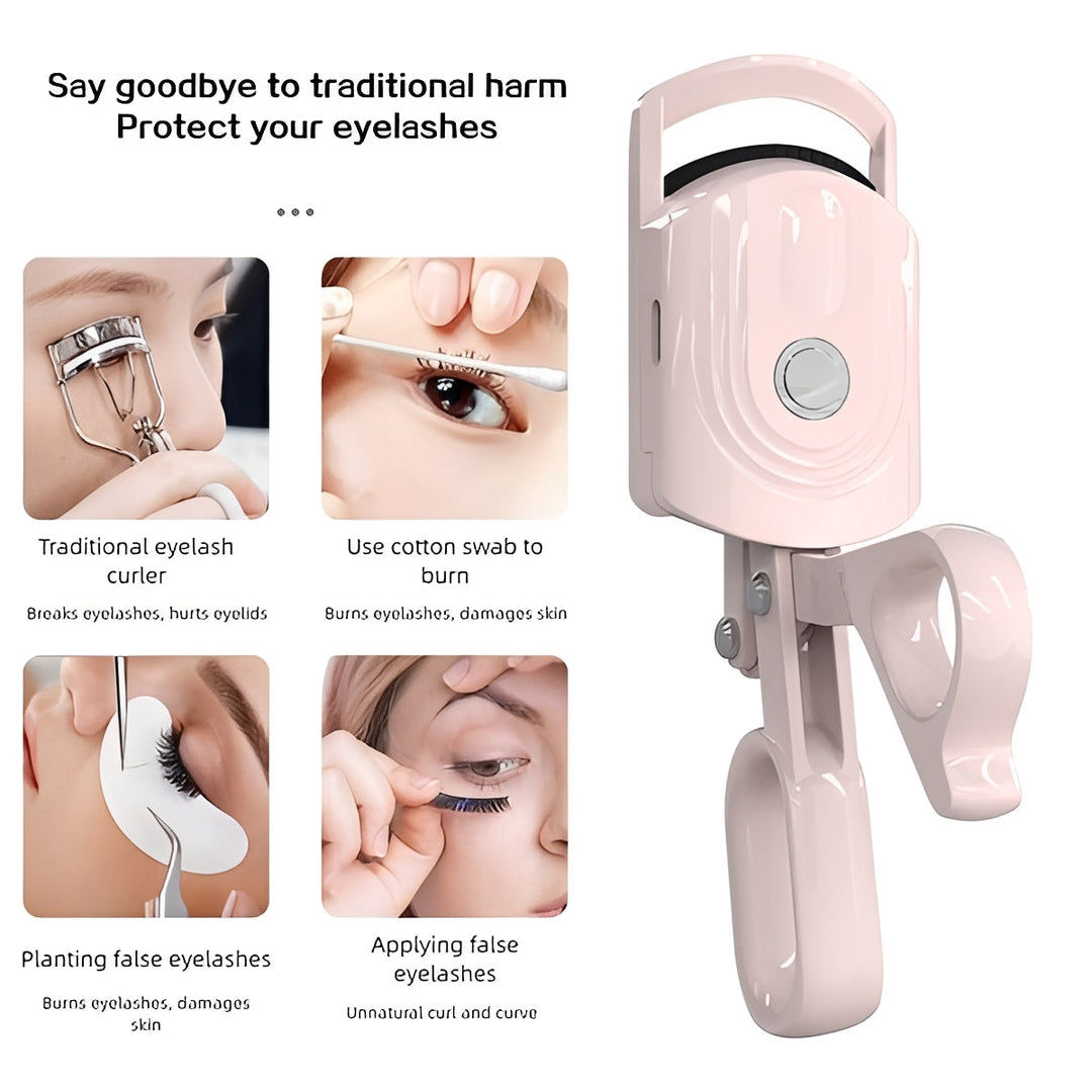 Electric Heated Eyelash Curler | 3 Adjustable Heat Settings, Anti-Scald Cool-Touch Surface | Long-Lasting Lift &amp; Curl 9