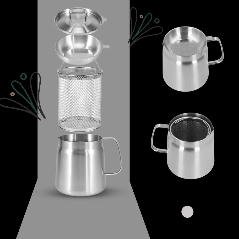 Deep Frying Pot Stainless Steel | Built-In Oil Strainer | Heat-Resistant Handle for Safe, Dishwasher-Safe Frying 7