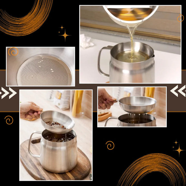 Deep Frying Pot Stainless Steel | Built-In Oil Strainer | Heat-Resistant Handle for Safe, Dishwasher-Safe Frying 4