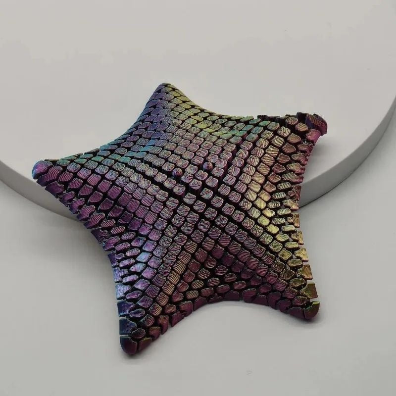 Articulated Starfish Fidget Toy Click-Free Poseable Joints 6
