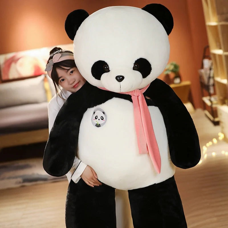 Panda Plush Skin Soft Plush Fabric | Unstuffed Zip Shell for DIY Filling | Customisable Firmness Cuddly Toy Cover 3