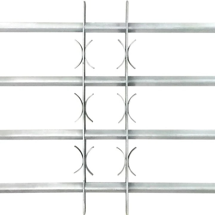 Adjustable Window Safety Grille Powder-Coated Steel | 3 Crossbars, Telescopic Fit | Drill-Free Installation, No Tools Required 2