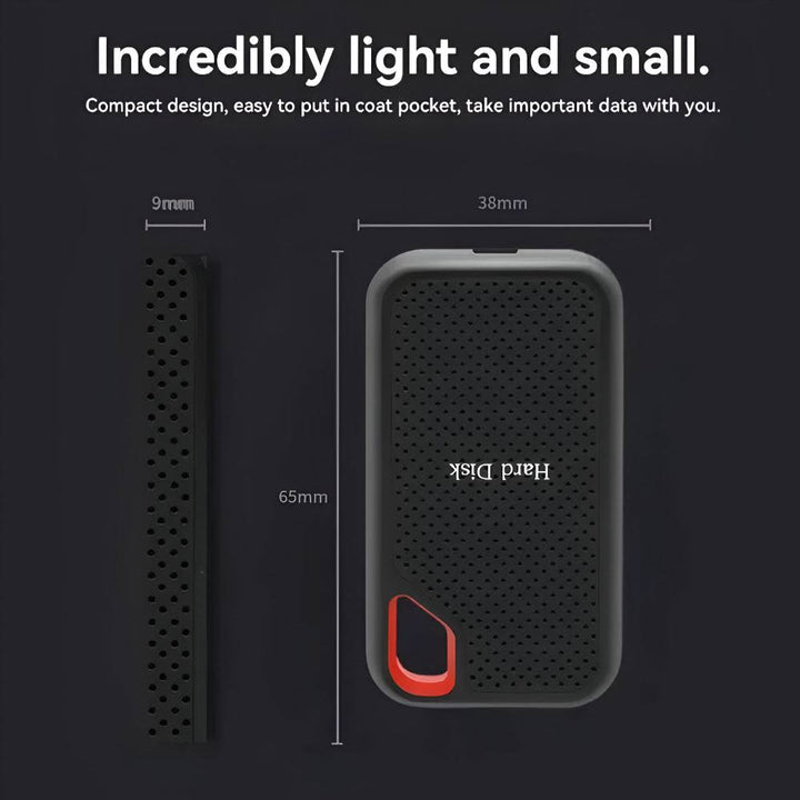 External Hard Drive Portable SSD | Type-C High-Speed Transfer | Aluminium Alloy Shell, Multi-Device Compatible 6