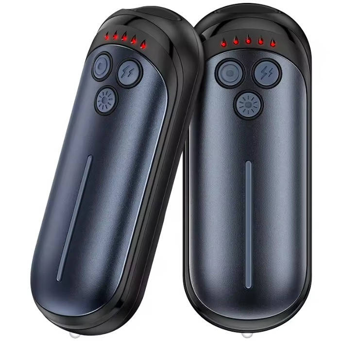 Rechargeable Hand Warmers 2 Pack | AI Smart Chip, 5 Heat Settings | 6000mAh Battery, 15 Hour Warmth, Snap-On Fit 6