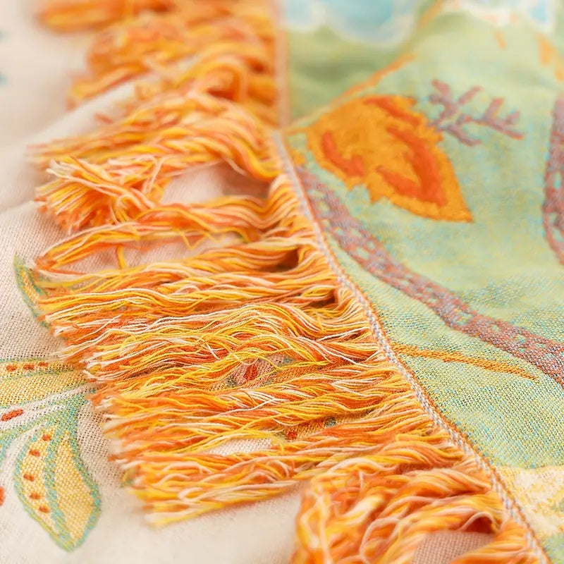 Throw Blanket Skin-Friendly Weave 150x200cm-230x250cm | Decorative Pattern | Machine-Washable, All-Season Comfort 7