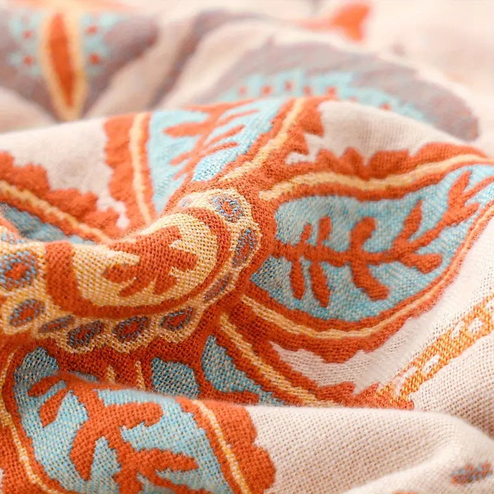Throw Blanket Skin-Friendly Weave 150x200cm-230x250cm | Decorative Pattern | Machine-Washable, All-Season Comfort 8