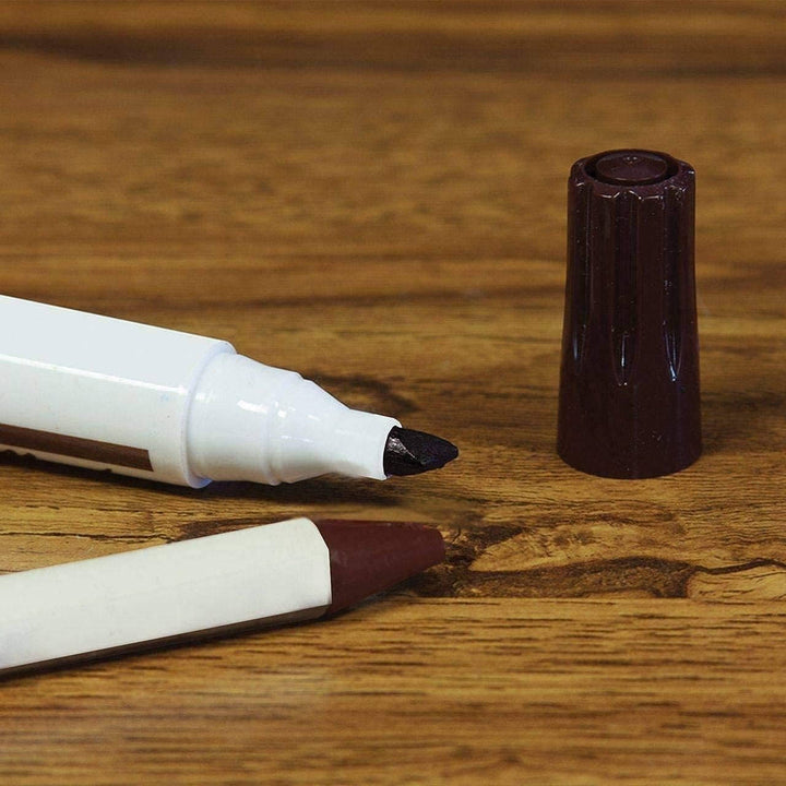 Furniture Repair Kit 13 Piece | Wood Touch Up Markers and Wax Sticks with Sharpener | Fixes Scratches on Floors, Tables, Cabinets 2