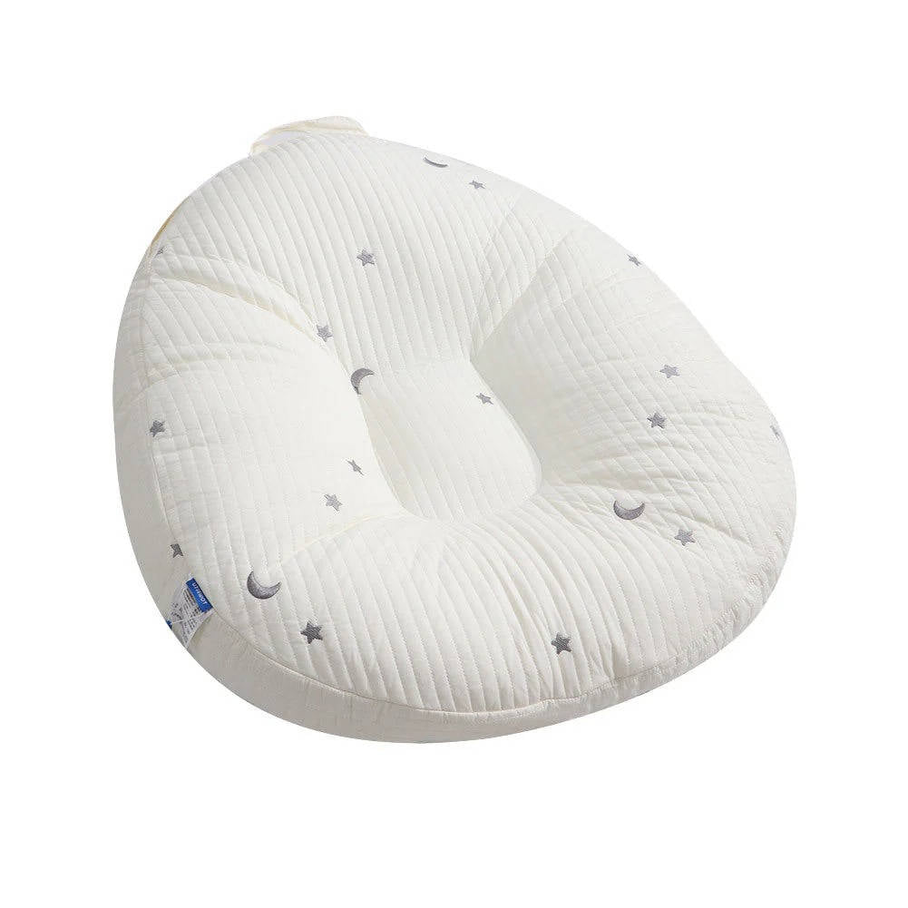 Baby Lounger Pillow Cotton | Contoured Support with Side Pocket and Carry Handles | Non Slip Breathable Nest for Naps 14