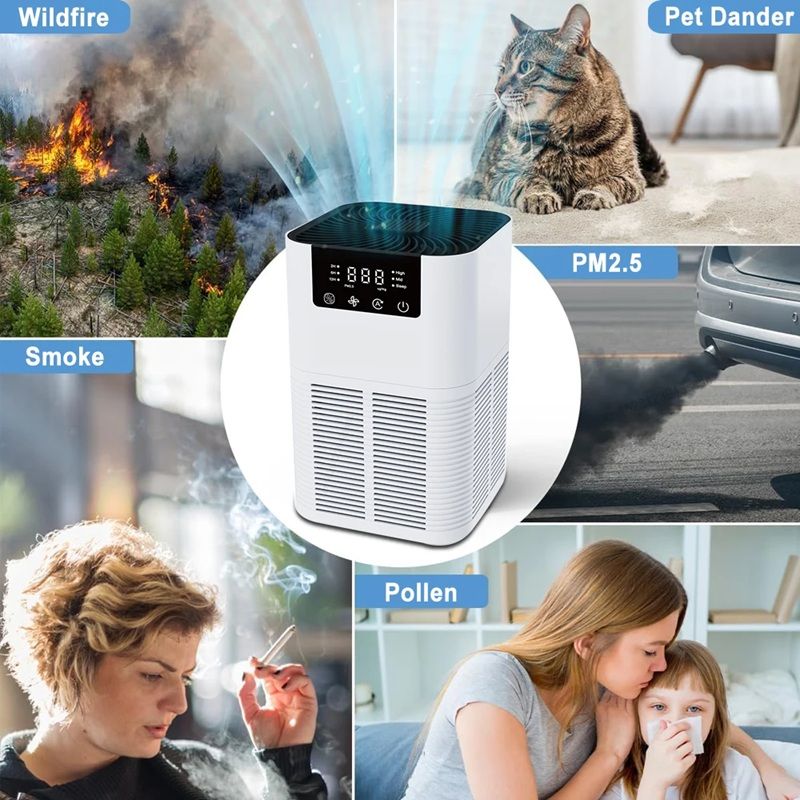 HEPA Air Purifier with Aromatherapy | Negative Ion Technology &amp; HEPA Filtration | Odour &amp; Smoke Eliminator for Home 1