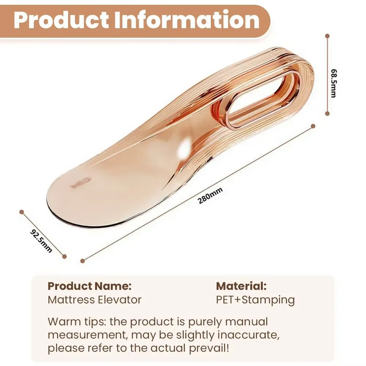 Mattress Lifter Ergonomic Bed Wedge Lightweight with Angled Leverage Design 9