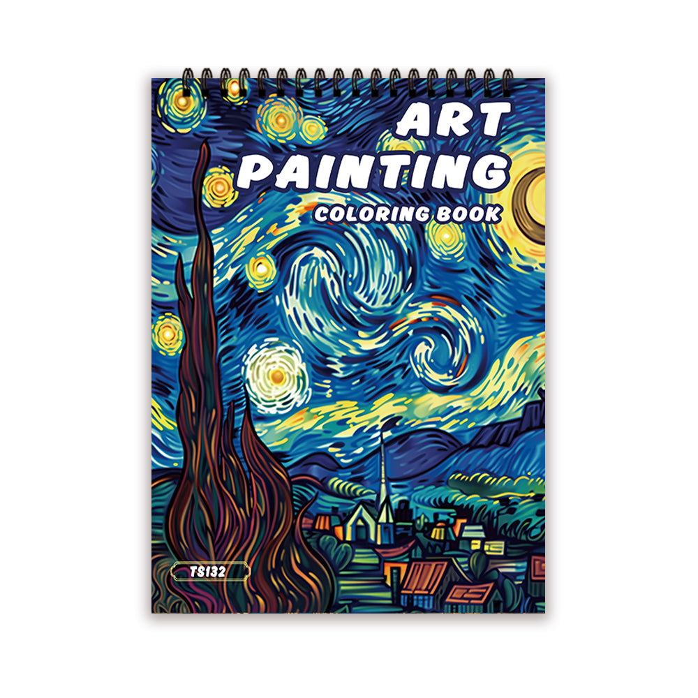 Spiral Bound Adult Colouring Book Lay-Flat Thick Paper 7