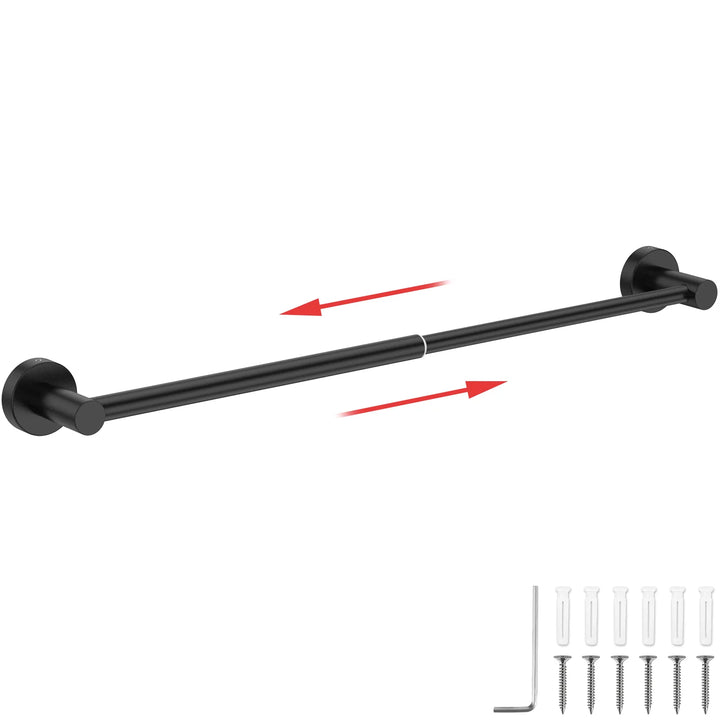 Retractable Towel Bar Stainless Steel | Adjustable Extendable Wall Mounted Rack | Space Saving Bathroom Holder 7